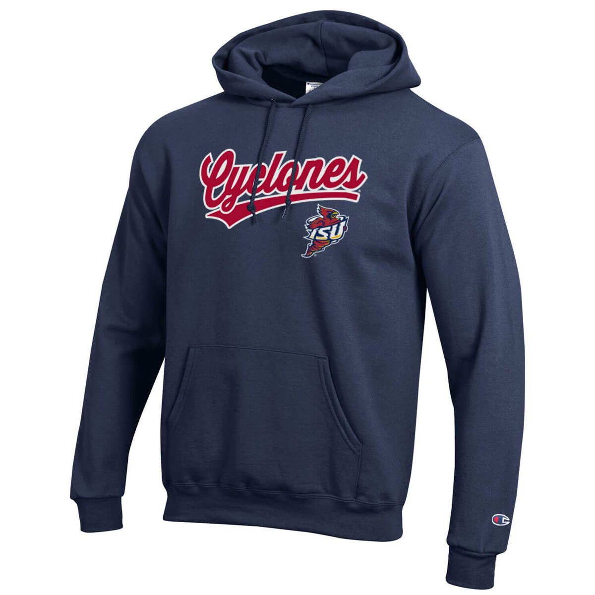 Champion Spirit Collection Cyclones Navy Powerblend Hooded Sweatshirt vendor image